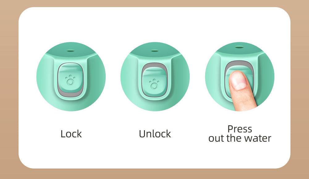 Gourde Portable Premium pour hydratation animaux en balade, anti-fuite et usage à une main.