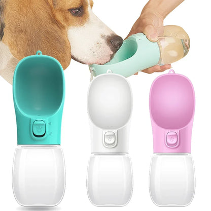 Gourde Portable Premium pour animal avec système anti-fuite et utilisation à une main
